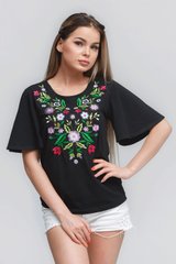 Жіноча футболка Black 3 UKR-6203, XL, трикотаж