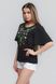 Жіноча футболка Black 3 UKR-6203, XL, трикотаж