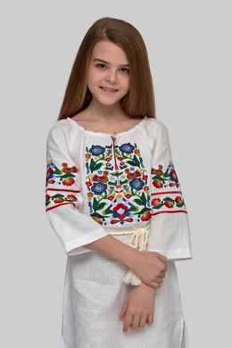 Вишита сукня вишиванка для дівчинки White 3 UKR-0212, 140