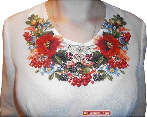 Женское современное вышитое платье "Лесная красавица" (GNM-00306), 44, 46
