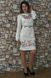 Женственное серое платье с вышивкой "Лилея" из мальвы (PL-022-018-M), 42