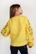 Вишита блуза для дівчинки Yellow UKR-0311, 152, льон