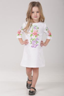 Вишита біла сукня для дівчинки Лілея (PLd-104-018-О), 110