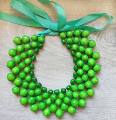 Красивые зеленые бусы ручной работы для девочек и женщин (OS-5156)