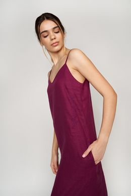 Жіноча вишита сукня на бретелях Plurm UKR-4200, XS, льон