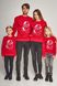 Семейные красные свитшоты с Дедом Морозом (UKRS-8839-9938-6616-6616), трикотаж