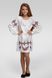 Вишита сукня вишиванка для дівчинки White 4 UKR-0213, 128, льон