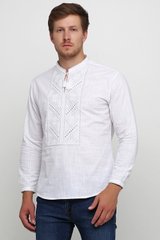 Рубашка белая мужская вышитая (M-425-12), 46