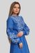 Жіноча вишита сукня Blue UKR-4170, 52, льон