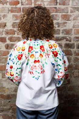 Вышитая женская блуза яркая "Перчики" (chk-7399), 40
