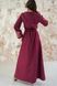Вишите жіноче бордове плаття Мальви (PL-051-093-Ks), 40