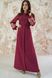 Вишите жіноче бордове плаття Мальви (PL-051-093-Ks), 40