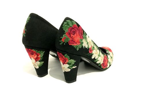Стильные женские туфли "Нежные троянды" (AM-1064), 36