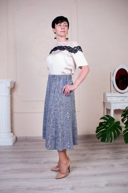 Женская юбка-клеш Тая софт №1 (SZ-7192), 50