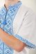 Вышиванка мужская белая на домотканом полотне (GNM-00564), 40, домотканое полотно, лен