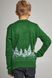 В'язаний зелений з оленями светр для хлопчика (UKRS-6628), 122, шерсть, акрил