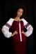 Комплект українського одягу жіночого спідниця трикотажна і вишита блузка (ЛА-18), 42