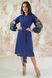 Вышитое женское синее платье Цветочная ветвь (PL-029-094-L), 42