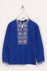 Детская рубашка синего цвета (М-1002-3), 110
