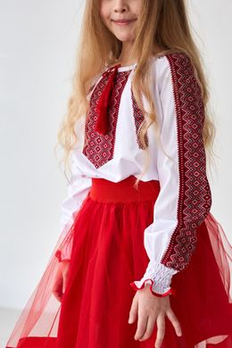Традиційний костюм для дівчинки "Волинянка" (mrg-ksd092-8888), 98, поплін; габардин