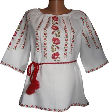 Женская вышитая блузка с цветами (GNM-00507), 42