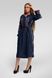 Жіноча вишита сукня Navy blue 3 UKR-4178, XXL, льон