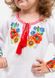Национальный вышитый костюм "Украинский букет" из оникса и габардина для девочек (KSs-557-005-O), 110
