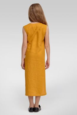 Вишита сукня вишиванка для дівчинки без рукавів Goldenrod UKR-0216, 152