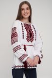 Жіноча вишиванка ручної роботи NR-0001, 42, домоткане полотно