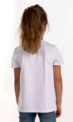 Вишита футболка для дівчинки (FM-6018), 152, бавовна