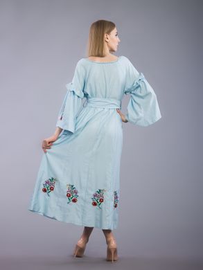 Чарівна жіноча вишита сукня (gpv-65-01), 40, льон, тіар