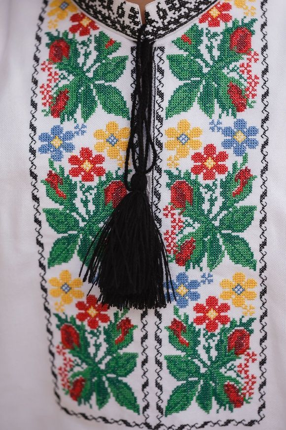 Стильна вишита сорочка для хлопчиків з довгими рукавами (S-097-01-D), 26, домоткане полотно