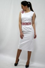 Деловое вышитое платье "Мечта" из мэмори-коттона для женщин (PL-027-117-К), 42