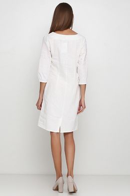 Платье вышитое женское белое (М-1077-8), 42