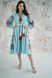 Бірюзова сукня Врода з вишивкою для жінок (PL-036-179-L), 42
