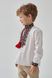 Вышиванка для мальчика белая с яркой вышивкой "Мишко" (mrg-kh027-8888), 1, бязь