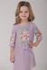 Вышитое сиреневое платье для девочки Лилия (PLd-104-018-О), 110